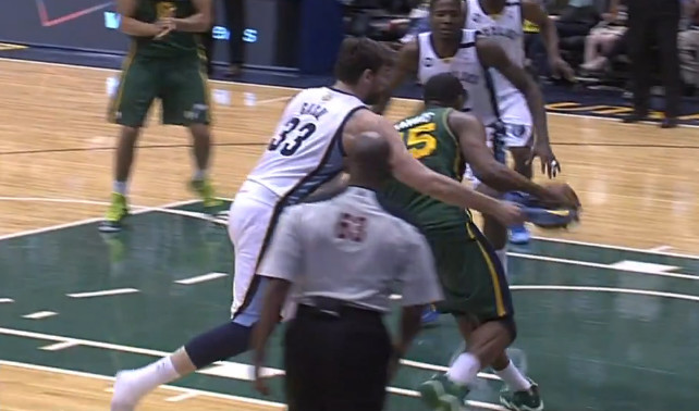 The Season // 10 Lowlights - Marc Gasol Uses His Shoe for Defense