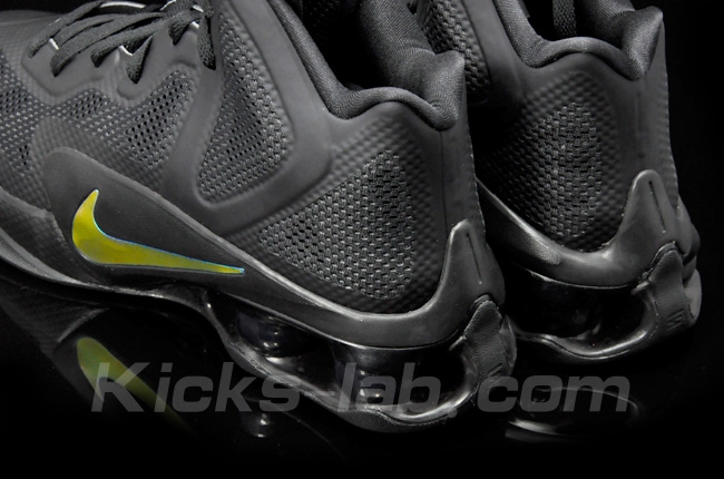 Nike Air Shox Hyperballer Black Dark Grey Metallic Luster 454154-004