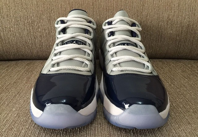 jordan 11 low georgetown real vs fake