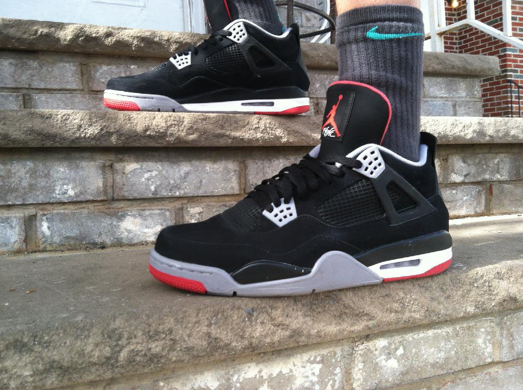 Spotlight: Forum Staff Weekly WDYWT? - 2.28.14 - KickZisFresH wearing Air Jordan 4 Retro Black/Red