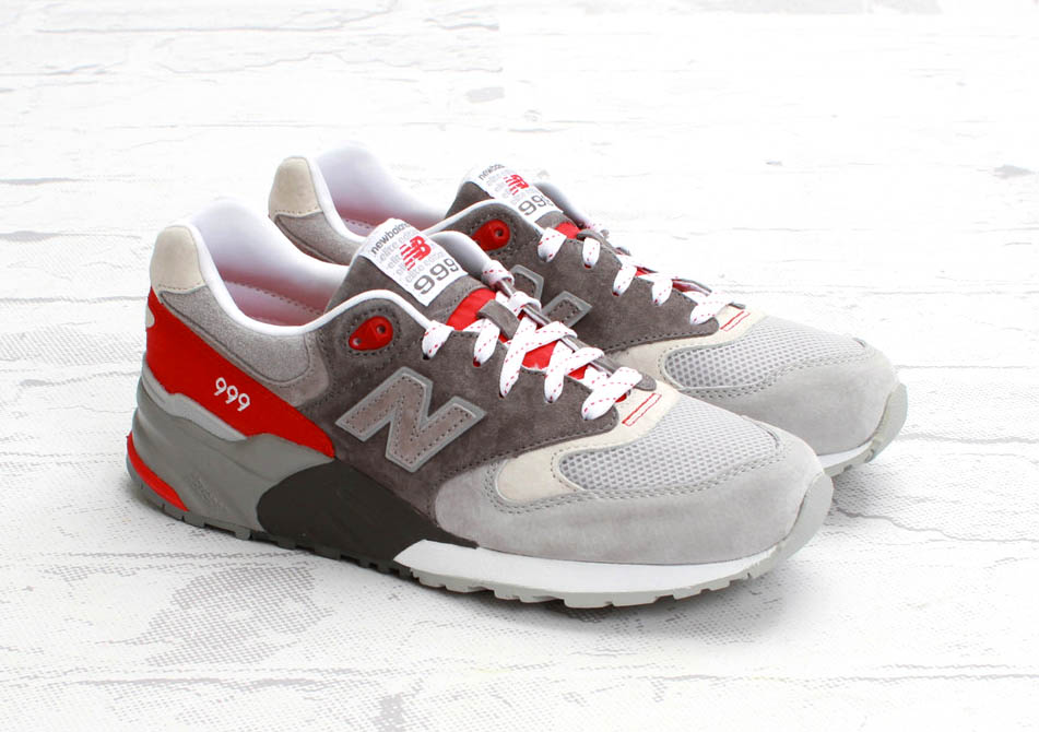 new balance grey and red