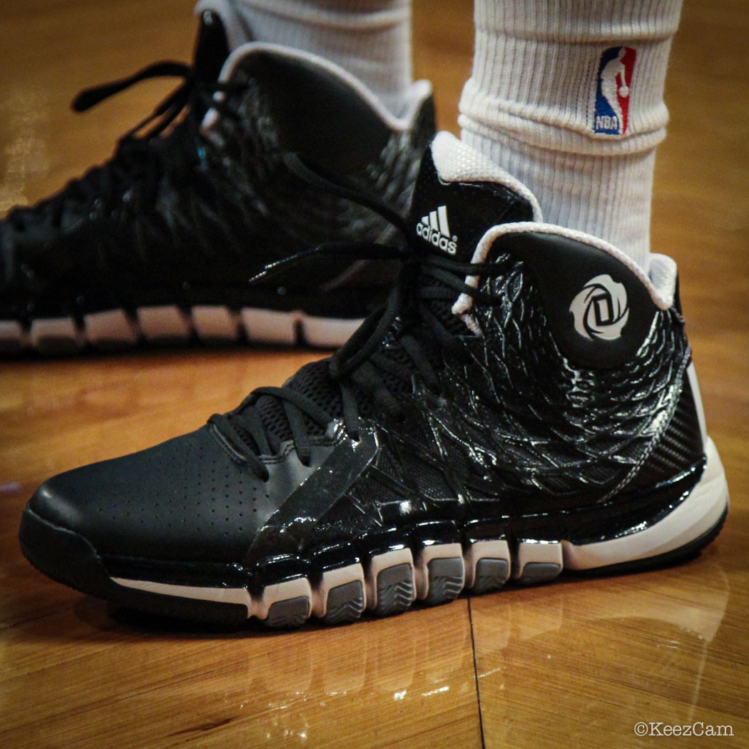 Marquis Teague wearing adidas Rose 773 II