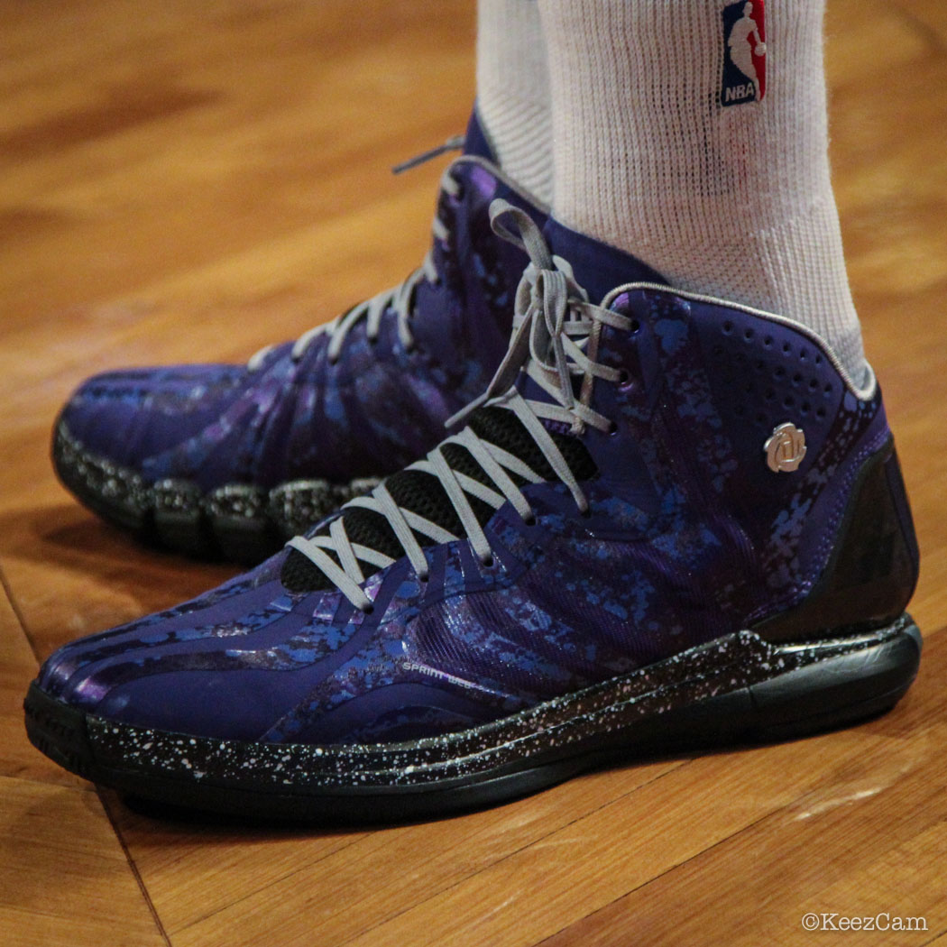 Ben Mclemore wearing miadidas D Rose 4.5 Nightmare (1)