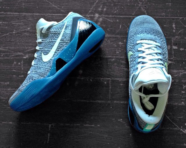 NIKEiD Kobe IX 9 Elite Low Grey/Blue-White