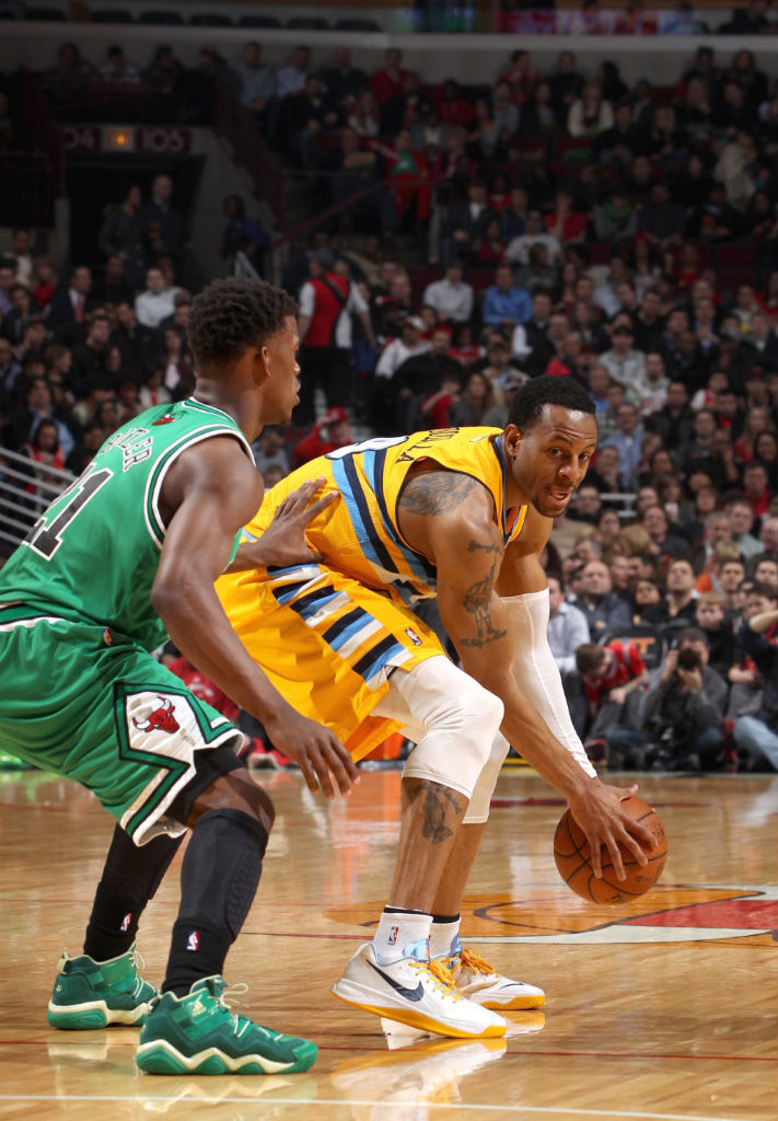 Jimmy Butler wearing adidas Top Ten 2000