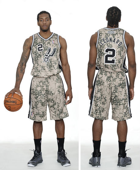 San Antonio Spurs Unveil New Military-Inspired Uniforms (2)