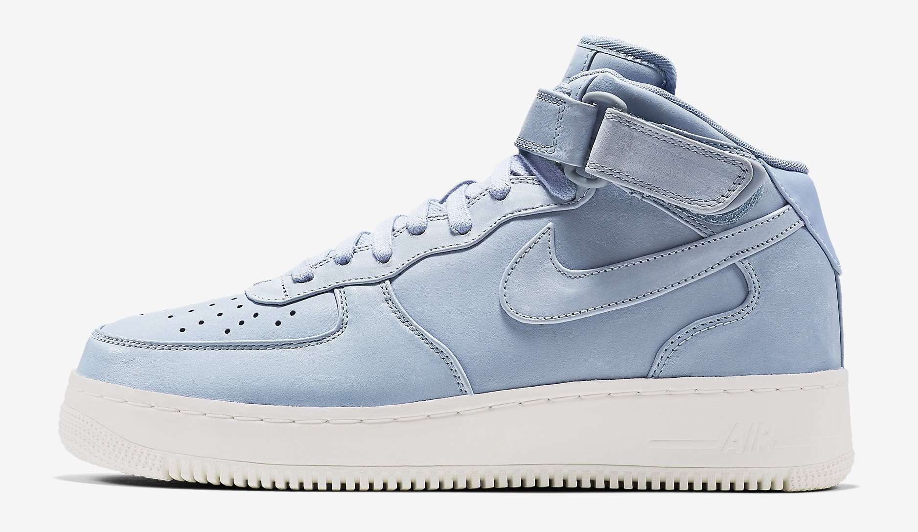 light blue high top air force ones