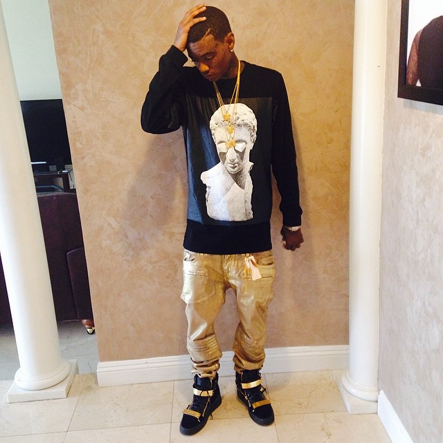 Soulja Boy wearing Giuseppe Zanotti Sneakers