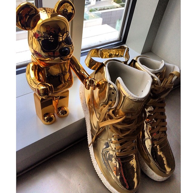 Trinidad James Picks Up Nike Lunar Force 1 Liquid Gold