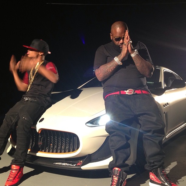 Rick Ross wearing Giuseppe Zanotti Sneakers