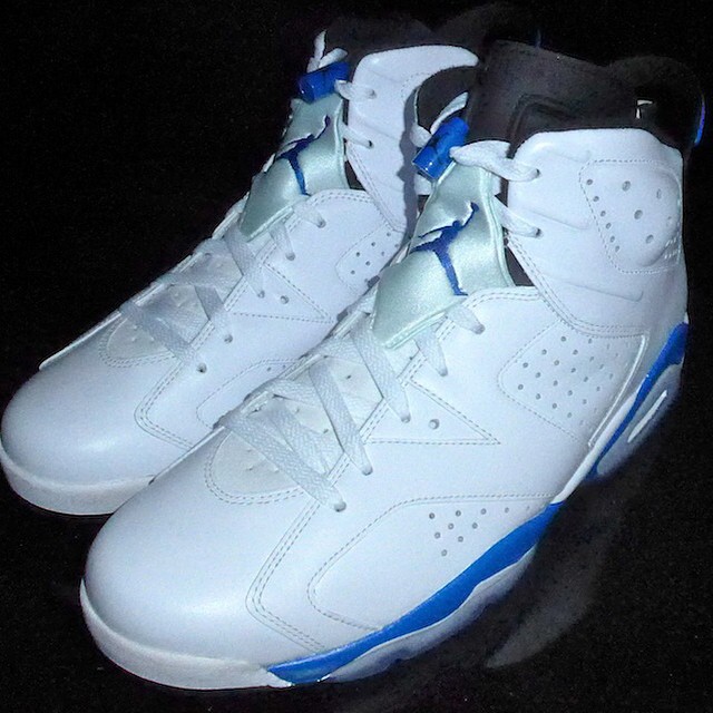 DJ Clark Kent wearing Air Jordan VI 6 Sport Blue