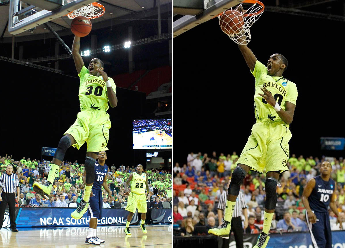 Baylor Bears in #neon yellow uniforms  Baylor basketball, Logo basketball,  Adidas basketball shoes