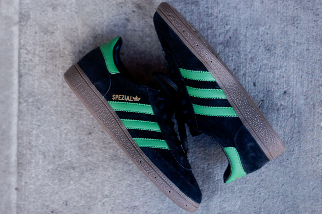 Adidas spezial store black and green