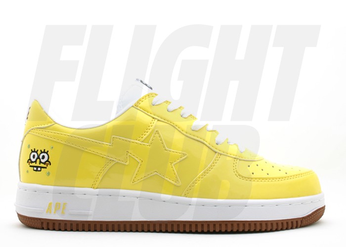 Yellow clearance bape shoes