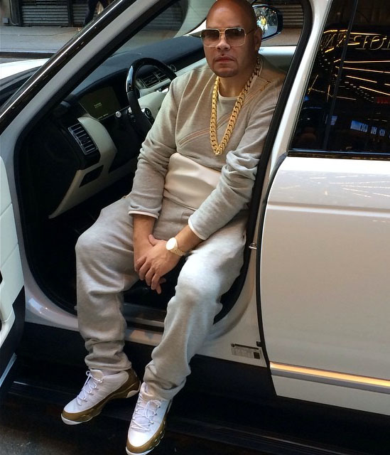 Fat Joe wearing Air Jordan IX 9 Marshall Faulk