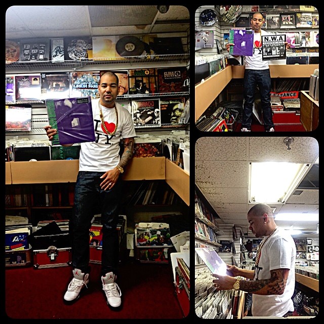 DJ Envy wearing Air Jordan V 5 Fire Red