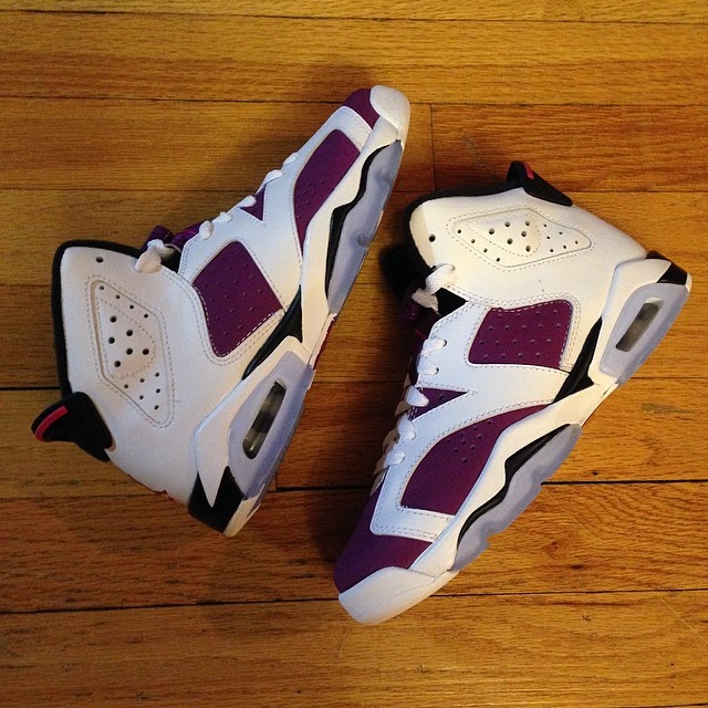 Air Jordan VI 6 Grape Purple GS Girls 543390-127 (3)