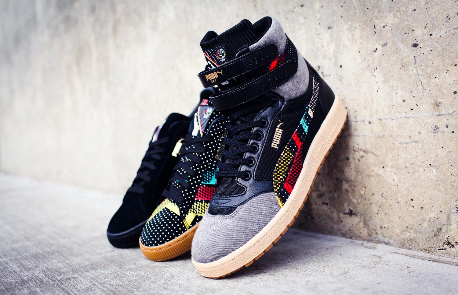 puma black power shoes