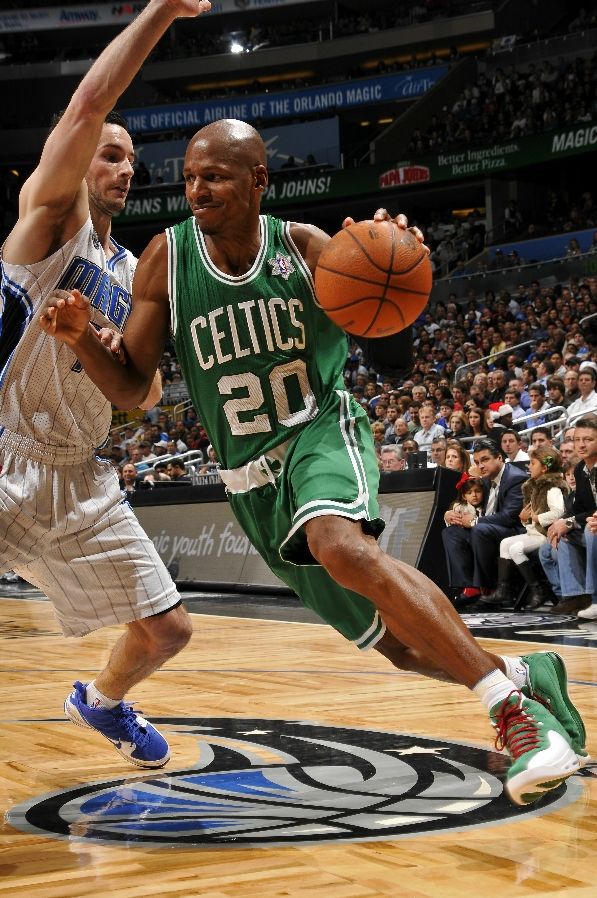 Ray Allen wearing the Jordan Alpha Team One