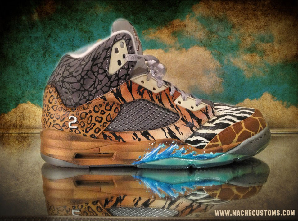 Air Jordan V 5 Retro "Noah's Ark" by Mache Custom Kicks (5)