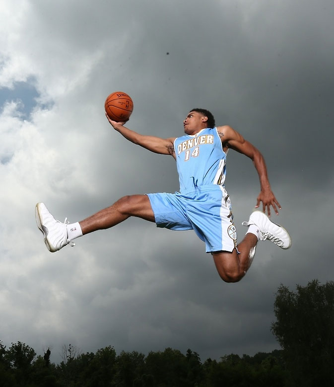 Gary Harris wearing Nike Air Foamposite One White