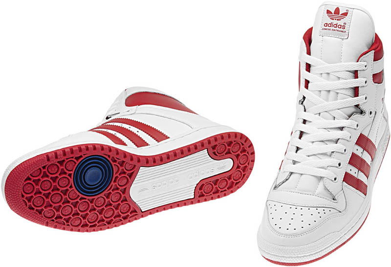 adidas Originals Decade hi White Bluebird Light Scarlet G50790