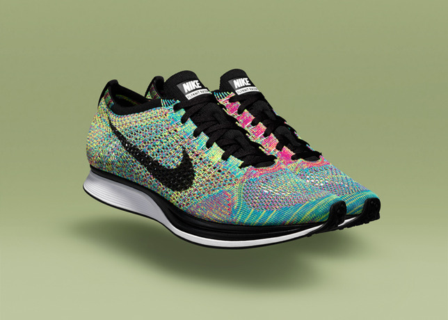 nike flyknit racer multicolour