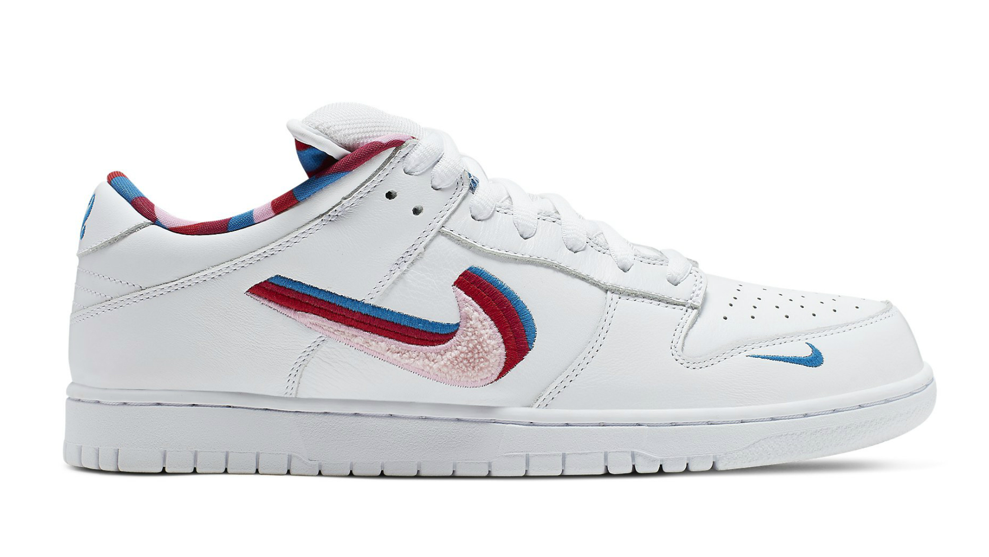 nike sb dunk low blue and red