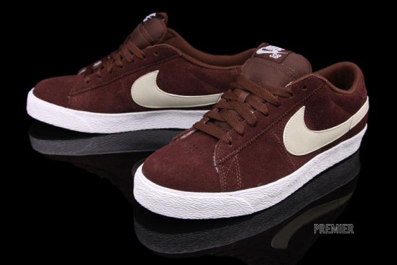 Nike sb blazer low on sale marron