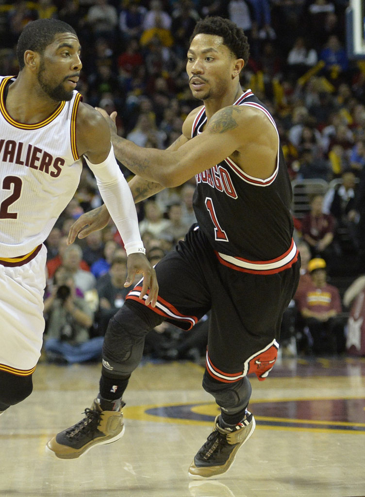 Derrick Rose wearing adidas D Rose 5 Boost BHM