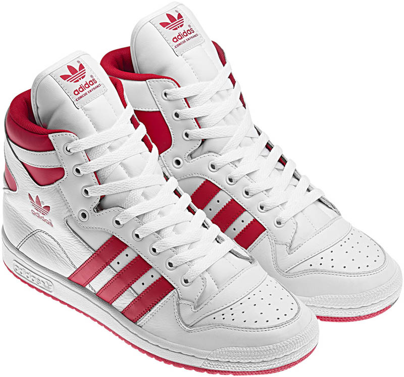 adidas Originals Decade hi White Bluebird Light Scarlet G50790