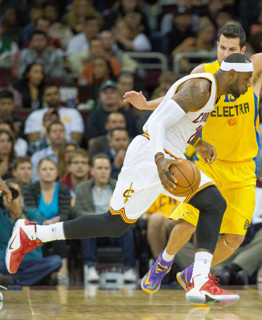 LeBron James wearing Nike LeBron XII 12 Heart of a Lion (2)