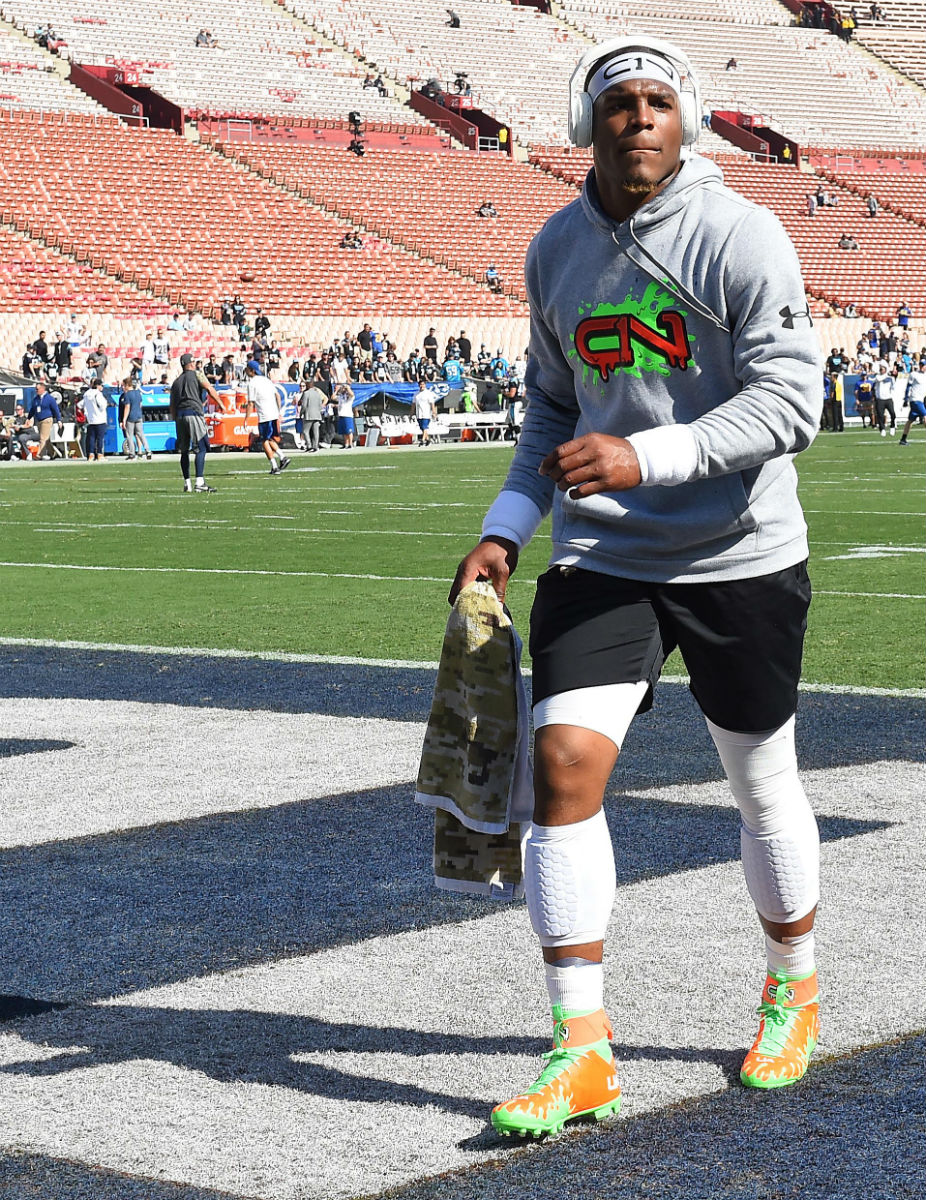  Cam  Newton  Wearing Nickelodeon Cleats Sole Collector