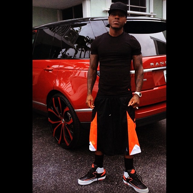 Ace Hood wearing Air Jordan II 2 Infrared 23