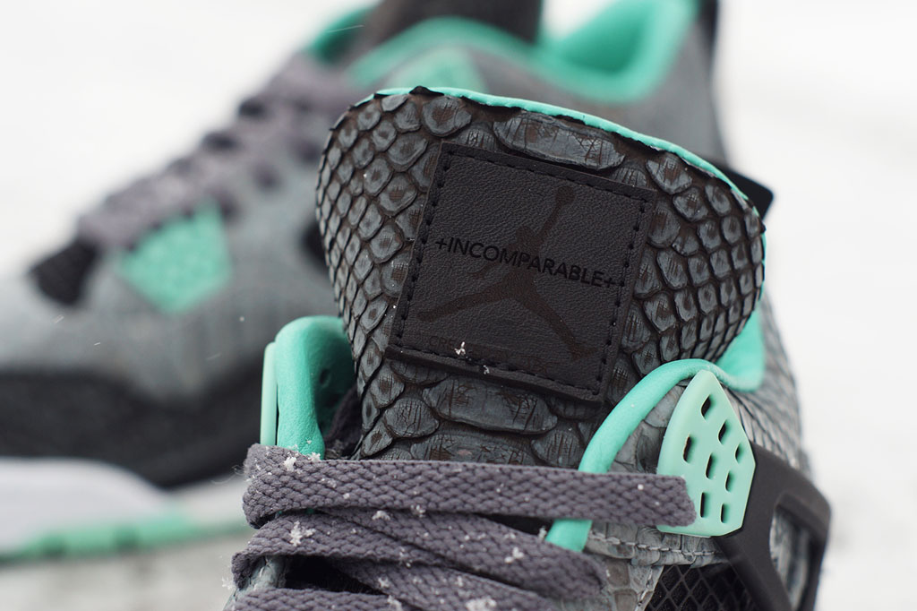 Air Jordan 4 'Python Green Glow' by JBF Customs