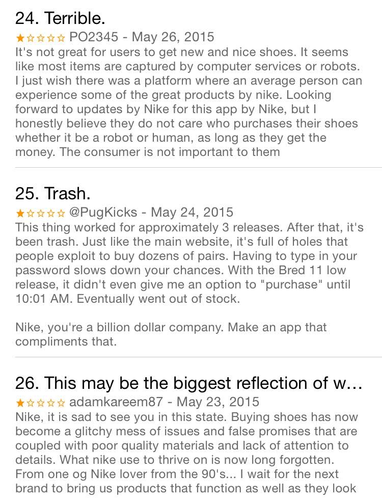 snkrs reviews