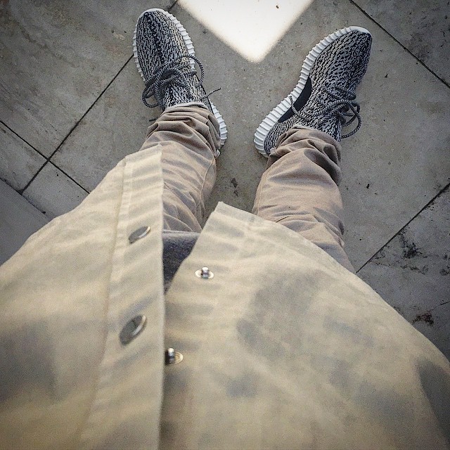 yeezy 350 turtle dove on feet