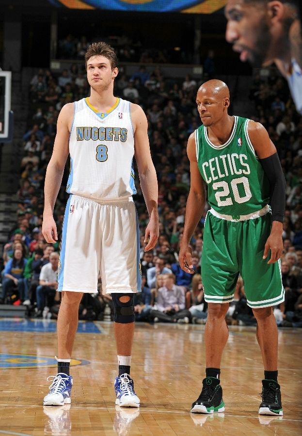 Ray Allen wearing the Air Jordan 2010 Team