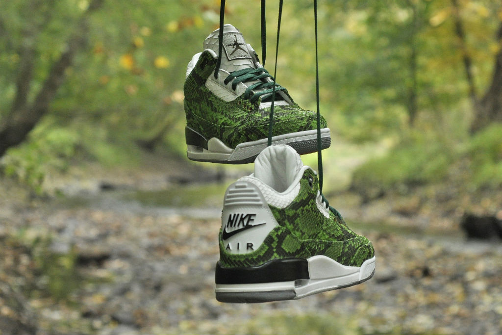 Air Jordan 3 III 'Green Python' by JBF Customs (3)