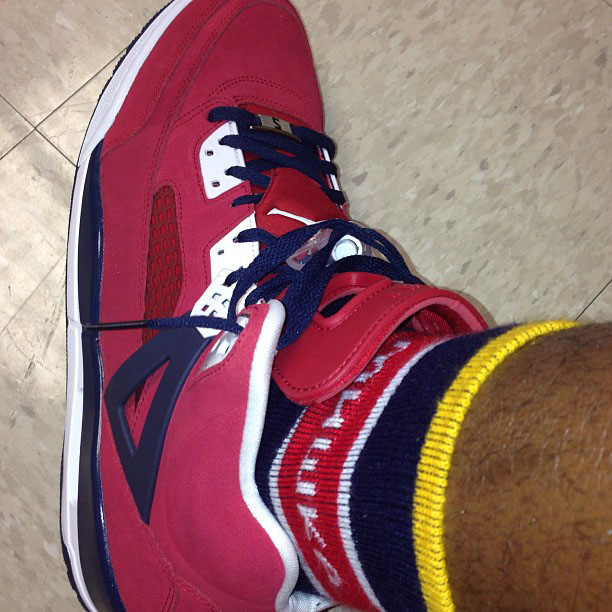 Stephen Jackson's Jordan Spizikes // Red/Navy