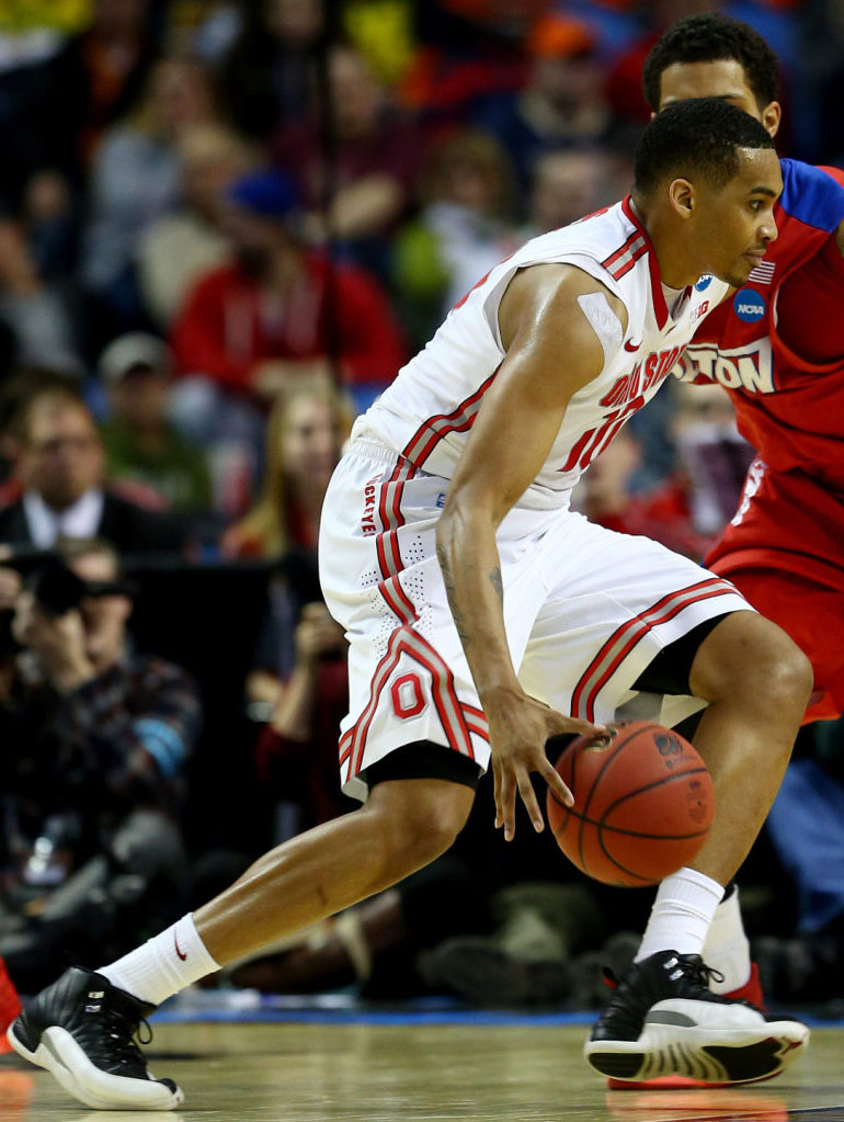 LaQuinton Ross wearing Air Jordan XII 12 Retro Playoff