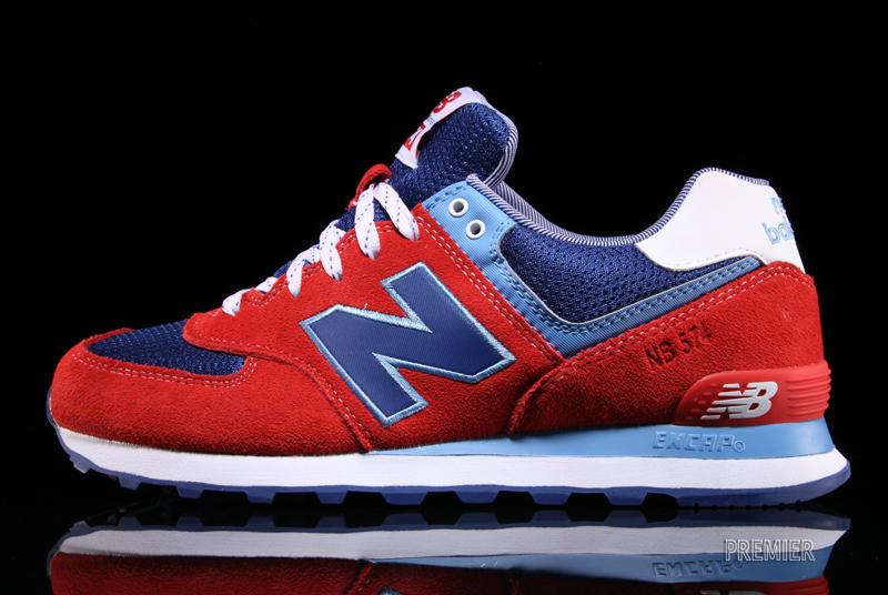 new balance 574 red white and blue