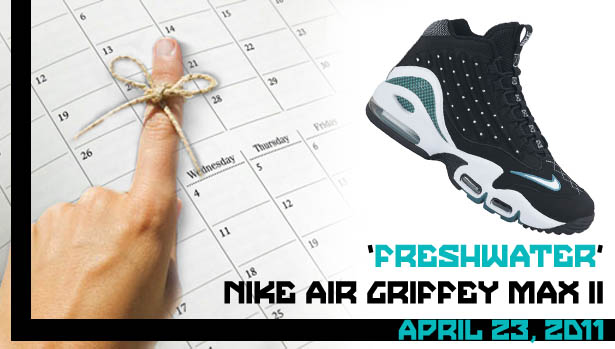 Release Reminder: Nike Air Griffey Max II - "Freshwater"