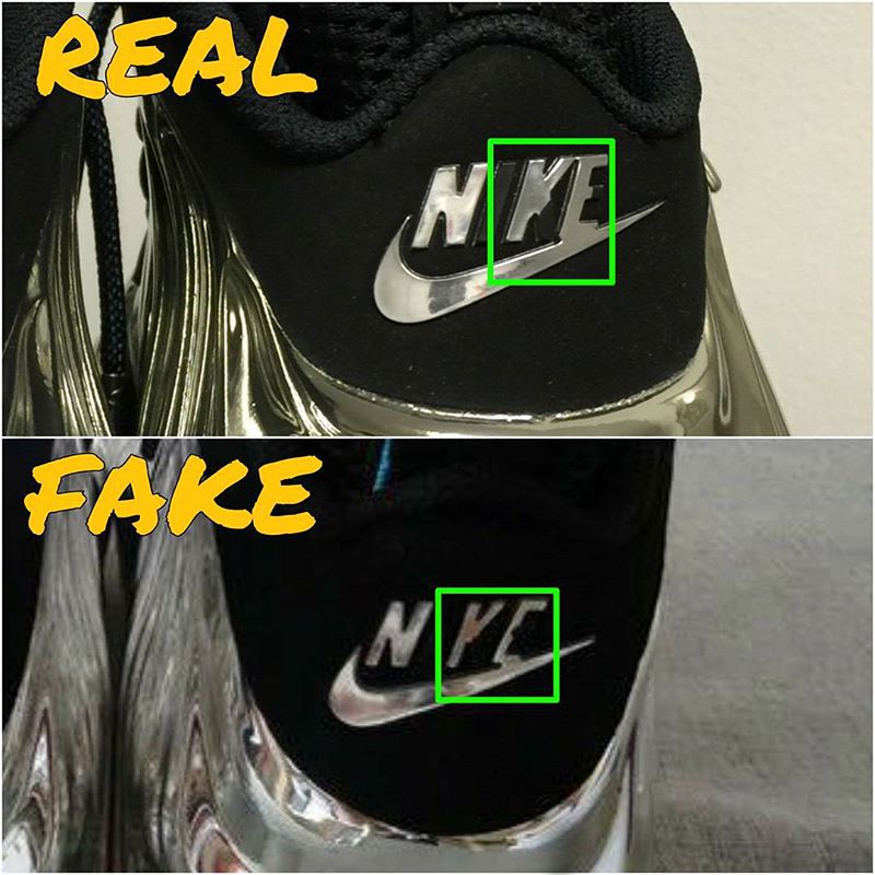 How To Tell If Your 'Chrome' Nike Foamposites Are Real or Fake | Sole ...