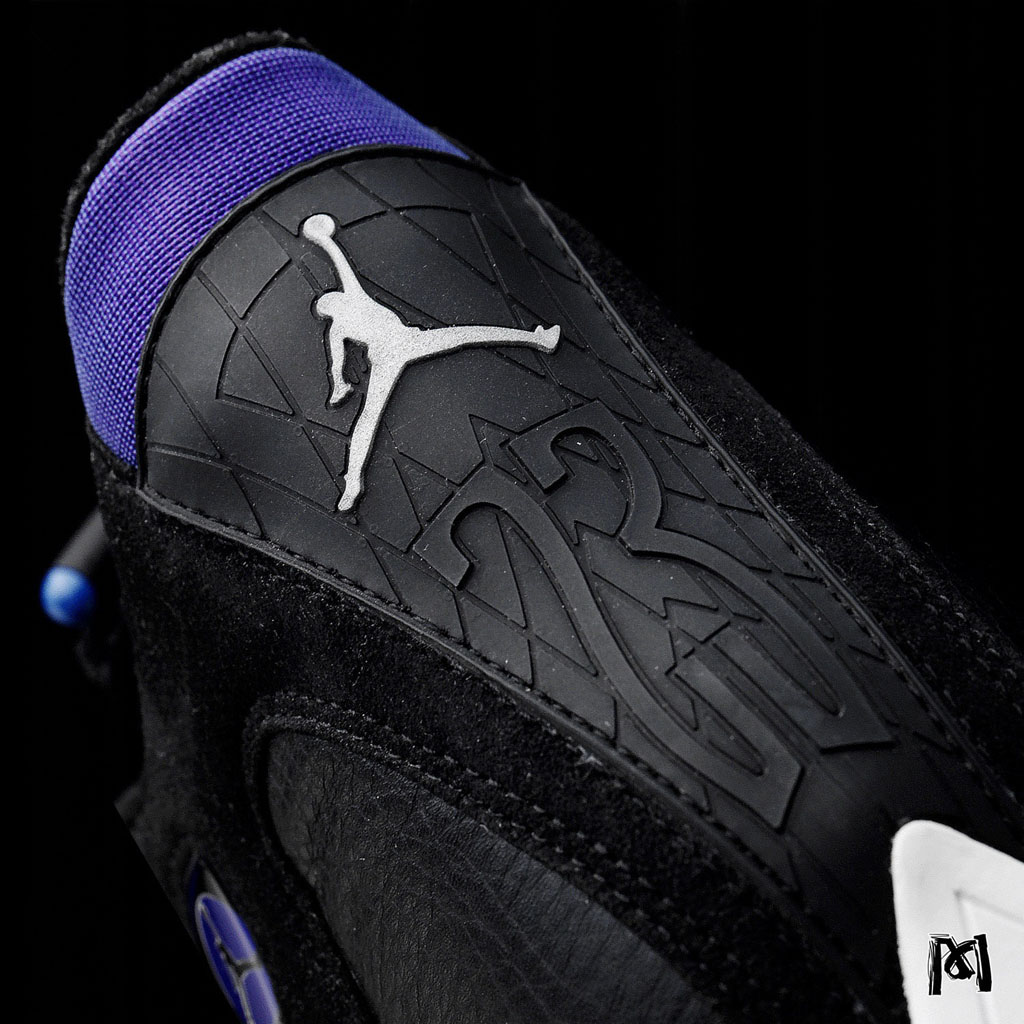 jordan 14 purple and black