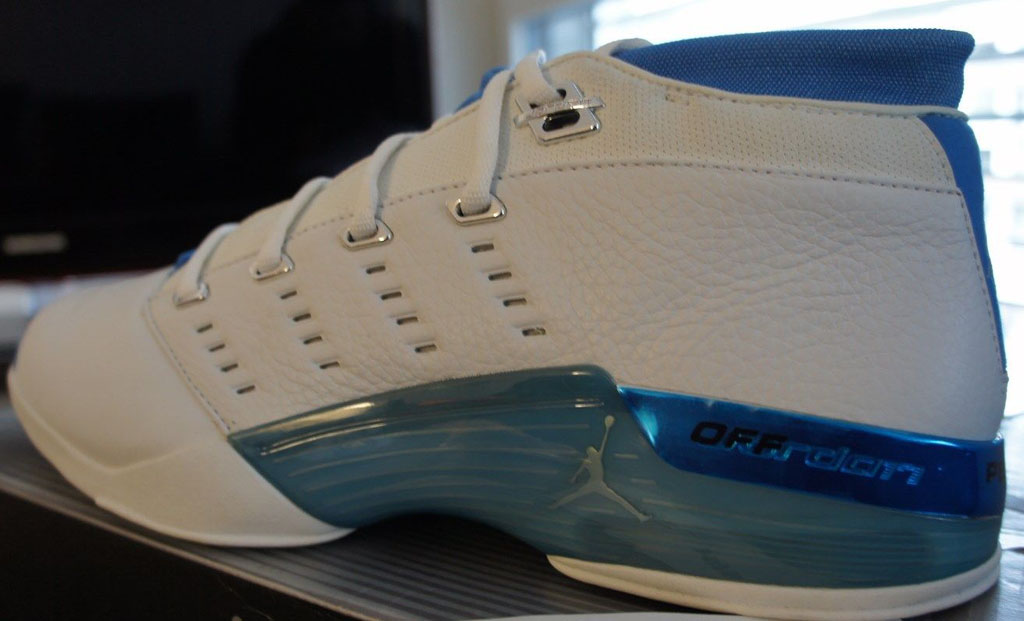 The Top 10 'UNC' Air Jordan Releases of All-Time - Air Jordan XVII Low White/University Blue