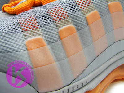 Nike Air Max 95 360 Wolf Grey Neutral Grey Dark Grey Vivid Orange 511307-080 C