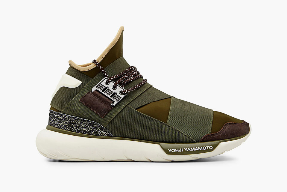 adidas Y-3 Qasa High in Khaki (1)