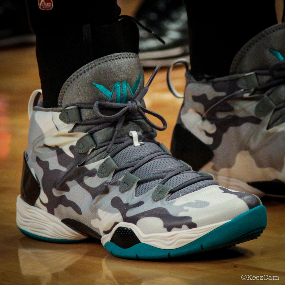 Maya Moore wearing Air Jordan XX8 28 SE Minnesota Lynx Camo PE