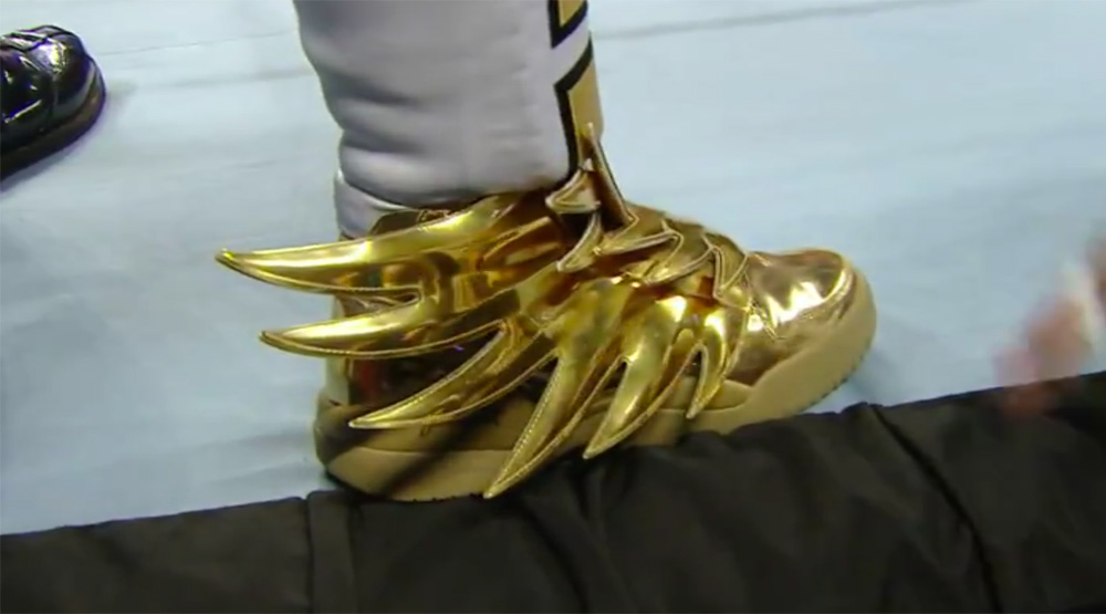 Gold Jeremy Scott adidas Sneakers 